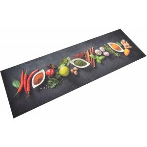 vidaXL Dark Grey Kitchen Rug 60x180 cm - Soft Washable Multi-Color Anti-Fatigue Mat vidaXL Dark Grey Kitchen Rug 60x180 cm - Soft Washable Multi-Color Anti-Fatigue Mat
