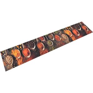 vidaXL Kitchen Rug Washable Spoon & Spices 60x300 cm Velvet Multi coloured - Kitchen Rug vidaXL Kitchen Rug Washable Spoon & Spices 60x300 cm Velvet Multi coloured - Kitchen Rug