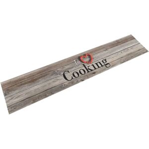 vidaXL Kitchen Rug Washable Grey Velvet Multi coloured - 60x300 cm vidaXL Kitchen Rug Washable Grey Velvet Multi coloured - 60x300 cm