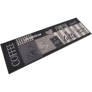 vidaXL Kitchen Rug Black 60x180 cm Velvet - Kitchen Rug vidaXL Kitchen Rug Black 60x180 cm Velvet - Kitchen Rug