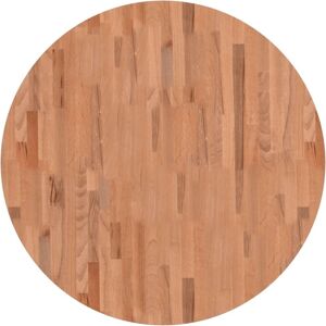 vidaXL Round Beech Wood Tabletop - 90x2.5 cm - Table Top vidaXL Round Beech Wood Tabletop - 90x2.5 cm - Table Top