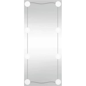 vidaXL Wall Mirror with LED Lights 30x80 cm Rectangular - Wall Mirror vidaXL Wall Mirror with LED Lights 30x80 cm Rectangular - Wall Mirror