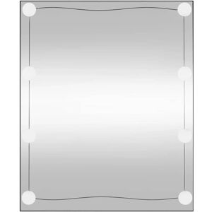 vidaXL 50x60 cm Wall Mirror with LED Lights - Rectangle vidaXL 50x60 cm Wall Mirror with LED Lights - Rectangle
