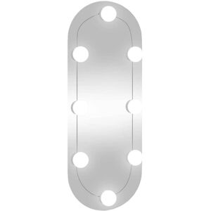 Miroir mural LED ovale 20x50cm - Miroir - Publicité Miroir mural LED ovale 20x50cm - Miroir - Publicité