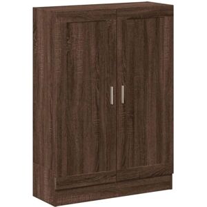 vidaXL Book Cabinet - Brown Oak - 82.5x30.5x115 cm - Book Type vidaXL Book Cabinet - Brown Oak - 82.5x30.5x115 cm - Book Type