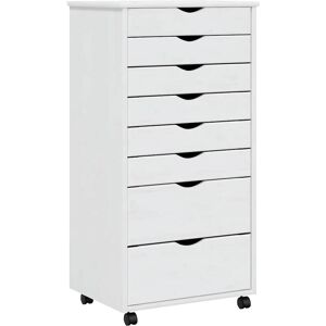 vidaXL White Wooden Office Cabinet with Drawers - Office Furniture vidaXL White Wooden Office Cabinet with Drawers - Office Furniture