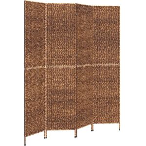 vidaXL Brown Water Hyacinth Room Divider 163x180 cm - Room Divider vidaXL Brown Water Hyacinth Room Divider 163x180 cm - Room Divider