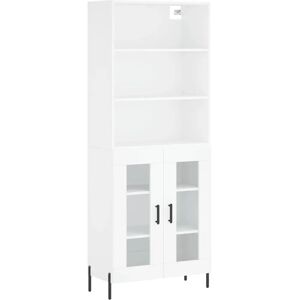 vidaXL Hvid højskab - Opbevaringsskab til stue vidaXL Hvid højskab - Opbevaringsskab til stue