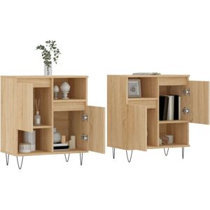 vidaXL Sonoma Oak Sideboard Storage Cupboard - Sideboard Storage Cupboard vidaXL Sonoma Oak Sideboard Storage Cupboard - Sideboard Storage Cupboard