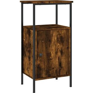vidaXL Bedside Cabinet Sonoma Oak - Industrial, Engineered, Brown - Bedside Cabinet vidaXL Bedside Cabinet Sonoma Oak - Industrial, Engineered, Brown - Bedside Cabinet
