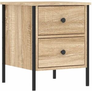 vidaXL Sonoma Oak Bedside Cabinet - Nightstand with 2 Drawers vidaXL Sonoma Oak Bedside Cabinet - Nightstand with 2 Drawers