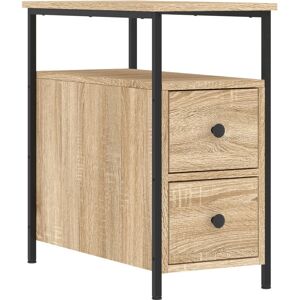 vidaXL Eg Nightstand - Kompakt sengebord i træ vidaXL Eg Nightstand - Kompakt sengebord i træ