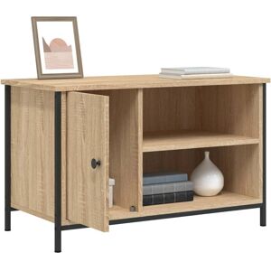 vidaXL 832769 Sonoma Oak TV Cabinet with Open Shelves - TV Cabinet vidaXL 832769 Sonoma Oak TV Cabinet with Open Shelves - TV Cabinet