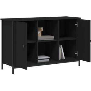vidaXL 832778 TV Cabinet - Engineered Wood, Black, 100x35x65cm vidaXL 832778 TV Cabinet - Engineered Wood, Black, 100x35x65cm