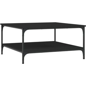 vidaXL Schwarzer Engineered Holz Couchtisch 80x80x40 cm vidaXL Schwarzer Engineered Holz Couchtisch 80x80x40 cm