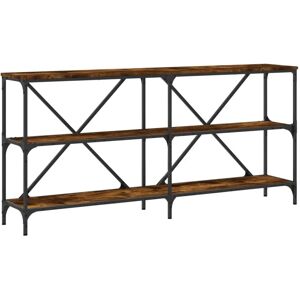 vidaXL Console Table Smoked Oak 160x30x75 cm Engineered Wood - Side Table vidaXL Console Table Smoked Oak 160x30x75 cm Engineered Wood - Side Table