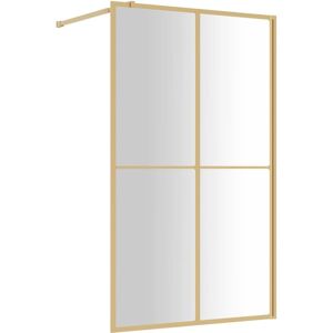 vidaXL Gold ESG Glass Walk-in Shower Wall 118x195cm vidaXL Gold ESG Glass Walk-in Shower Wall 118x195cm