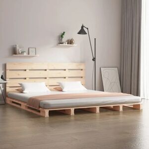 VIDAXL Pine Wood Bed Frame - 120x190 cm Small Double VIDAXL Pine Wood Bed Frame - 120x190 cm Small Double