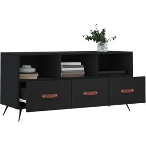 vidaXL 829005 TV cabinet - TV cabinet, engineered wood, black vidaXL 829005 TV cabinet - TV cabinet, engineered wood, black