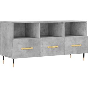 vidaXL TV Cabinet - Engineered Wood - Concrete Grey - TV Stand vidaXL TV Cabinet - Engineered Wood - Concrete Grey - TV Stand