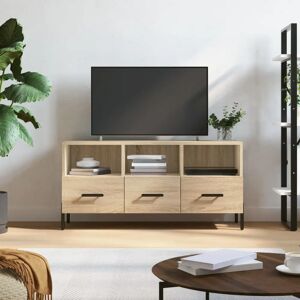 vidaXL Sonoma Oak Engineered Wood TV Cabinet - TV Stand, Media Unit, 102x36x50 cm vidaXL Sonoma Oak Engineered Wood TV Cabinet - TV Stand, Media Unit, 102x36x50 cm