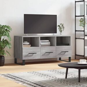 vidaXL Grey Sonoma TV Cabinet - TV Stand with Storage vidaXL Grey Sonoma TV Cabinet - TV Stand with Storage