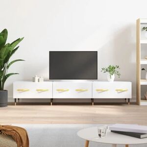 vidaXL TV Cabinet High Gloss White 150x36x30 cm Engineered Wood - TV Cabinet vidaXL TV Cabinet High Gloss White 150x36x30 cm Engineered Wood - TV Cabinet