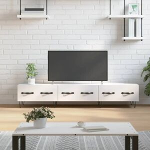 vidaXL White High Gloss 150x36x30cm Engineered Wood TV Cabinet - TV Type vidaXL White High Gloss 150x36x30cm Engineered Wood TV Cabinet - TV Type