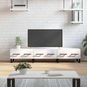vidaXL High Gloss White 150x36x30 cm Engineered Wood TV Cabinet - TV Console vidaXL High Gloss White 150x36x30 cm Engineered Wood TV Cabinet - TV Console