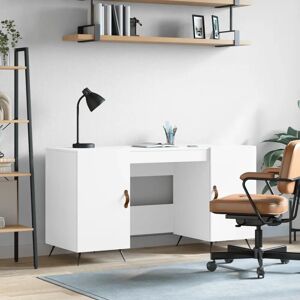 vidaXL White Engineered Wood Desk 140x50x75cm - Desk vidaXL White Engineered Wood Desk 140x50x75cm - Desk