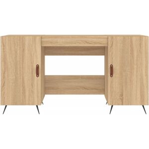 vidaXL Sonoma Oak Desk - 140x50x75 cm Engineering Wood vidaXL Sonoma Oak Desk - 140x50x75 cm Engineering Wood