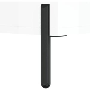 vidaXL White High Gloss Computer Desk - Desk vidaXL White High Gloss Computer Desk - Desk