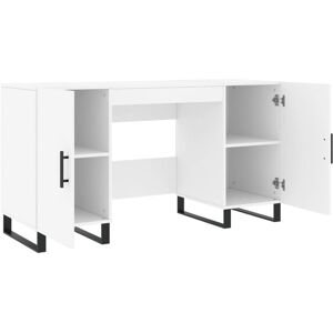 vidaXL White Desk 140x50x75cm Engineered Wood - Desk vidaXL White Desk 140x50x75cm Engineered Wood - Desk