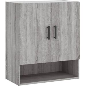 vidaXL Grey Sonoma Wall Cabinet - Wall Display Storage vidaXL Grey Sonoma Wall Cabinet - Wall Display Storage