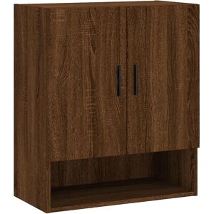 vidaXL Brown Oak Wall Cabinet - Storage & Display - Wall Cabinet vidaXL Brown Oak Wall Cabinet - Storage & Display - Wall Cabinet