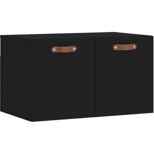 vidaXL Black Wall Cabinet 60x36.5x35 cm Engineered Wood vidaXL Black Wall Cabinet 60x36.5x35 cm Engineered Wood