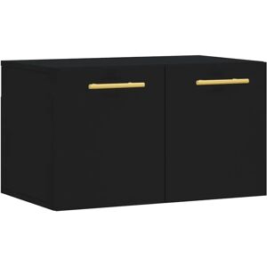 vidaXL Wall Cabinet Black 60x36.5x35 cm Engineered Wood - Wall Cabinet vidaXL Wall Cabinet Black 60x36.5x35 cm Engineered Wood - Wall Cabinet