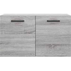 vidaXL Wall Cabinet Grey Sonoma 60x36.5x35 cm Engineered Wood - Wall Cabinet vidaXL Wall Cabinet Grey Sonoma 60x36.5x35 cm Engineered Wood - Wall Cabinet