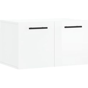 vidaXL White Gloss Wall Cabinet 60x36.5x35 cm - Wall Storage Display vidaXL White Gloss Wall Cabinet 60x36.5x35 cm - Wall Storage Display