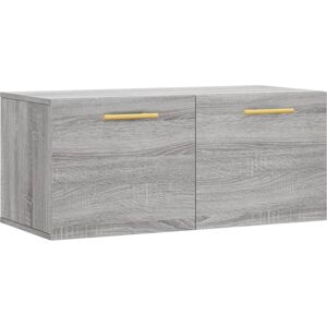 vidaXL Wall Cabinet Grey Sonoma 80x36.5x35 cm Engineered Wood - Wall Cabinet vidaXL Wall Cabinet Grey Sonoma 80x36.5x35 cm Engineered Wood - Wall Cabinet