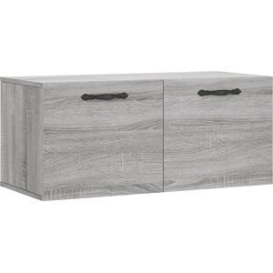 vidaXL Grey Sonoma Wall Cabinet - Storage & Display in Engineered Wood vidaXL Grey Sonoma Wall Cabinet - Storage & Display in Engineered Wood
