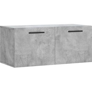 vidaXL Wall Cabinet Concrete Grey 80x36.5x35 cm Engineered Wood - Wall Storage Display Cabinet vidaXL Wall Cabinet Concrete Grey 80x36.5x35 cm Engineered Wood - Wall Storage Display Cabinet