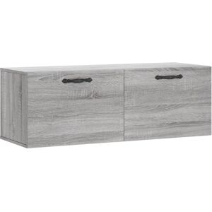 Maisonchic Wall Cabinet - 100x36.5x35cm - Gray Sonoma - Wall Mount Storage Maisonchic Wall Cabinet - 100x36.5x35cm - Gray Sonoma - Wall Mount Storage