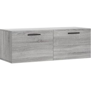 vidaXL Grey Sonoma Wall Cabinet - 100x36.5x35 cm - Wall Storage vidaXL Grey Sonoma Wall Cabinet - 100x36.5x35 cm - Wall Storage