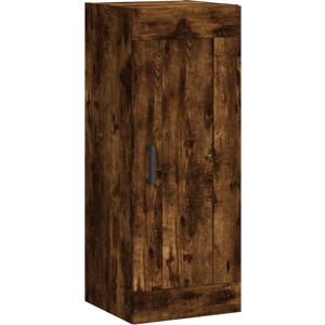 VidaXL Smoked Oak Wall Mount Cabinet - 34.5x34x90 cm Storage VidaXL Smoked Oak Wall Mount Cabinet - 34.5x34x90 cm Storage