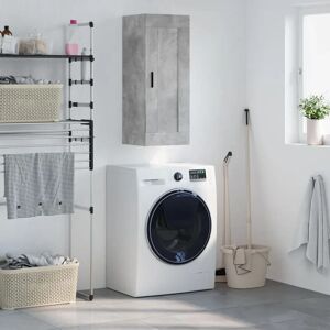 vidaXL Wall Mounted Cabinet Concrete Grey - Wall Mounted Cabinet vidaXL Wall Mounted Cabinet Concrete Grey - Wall Mounted Cabinet