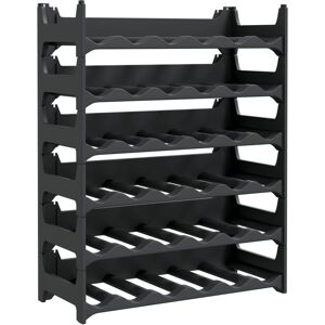 vidaXL Weinschrank für 36 Flaschen - Weinregal Anthrazit vidaXL Weinschrank für 36 Flaschen - Weinregal Anthrazit
