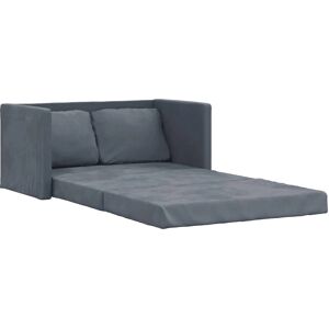 Sofá cama de suelo gris oscuro 2 en 1 vidaXL - 122x204x55 cm Sofá cama de suelo gris oscuro 2 en 1 vidaXL - 122x204x55 cm