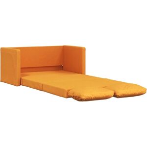 vidaXL Canapé-lit 2 en 1 - Jaune, 112x174x55 cm vidaXL Canapé-lit 2 en 1 - Jaune, 112x174x55 cm