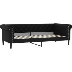 vidaXL Tagesbett Kunstleder Schwarz 90x200 cm - Sofabett vidaXL Tagesbett Kunstleder Schwarz 90x200 cm - Sofabett